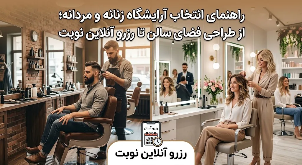 راهنمای انتخاب آرایشگاه زنانه و مردانه؛ از طراحی فضای سالن تا رزرو آنلاین نوبت