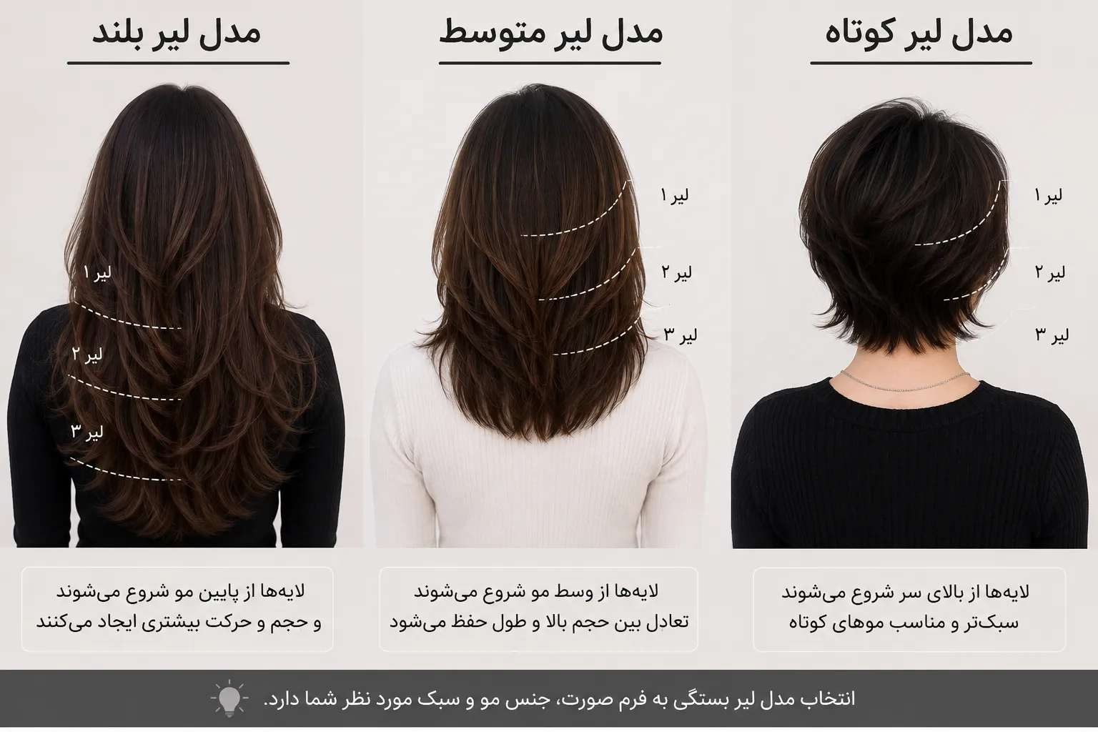 مدل مو لیر
