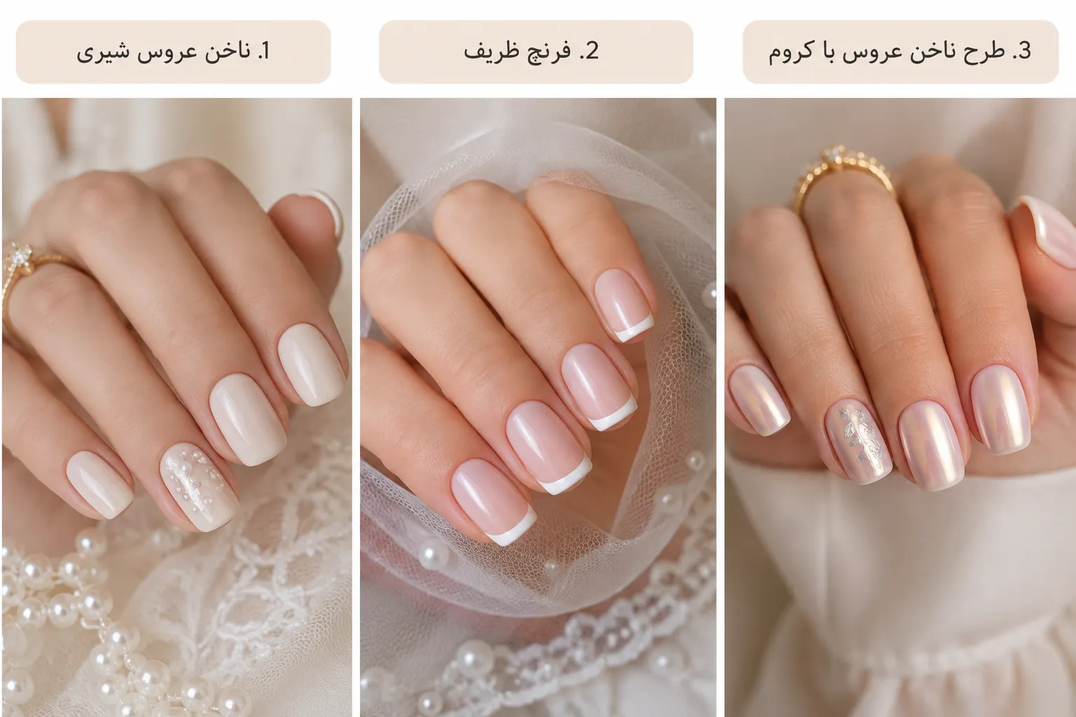 مدل ناخن عروس