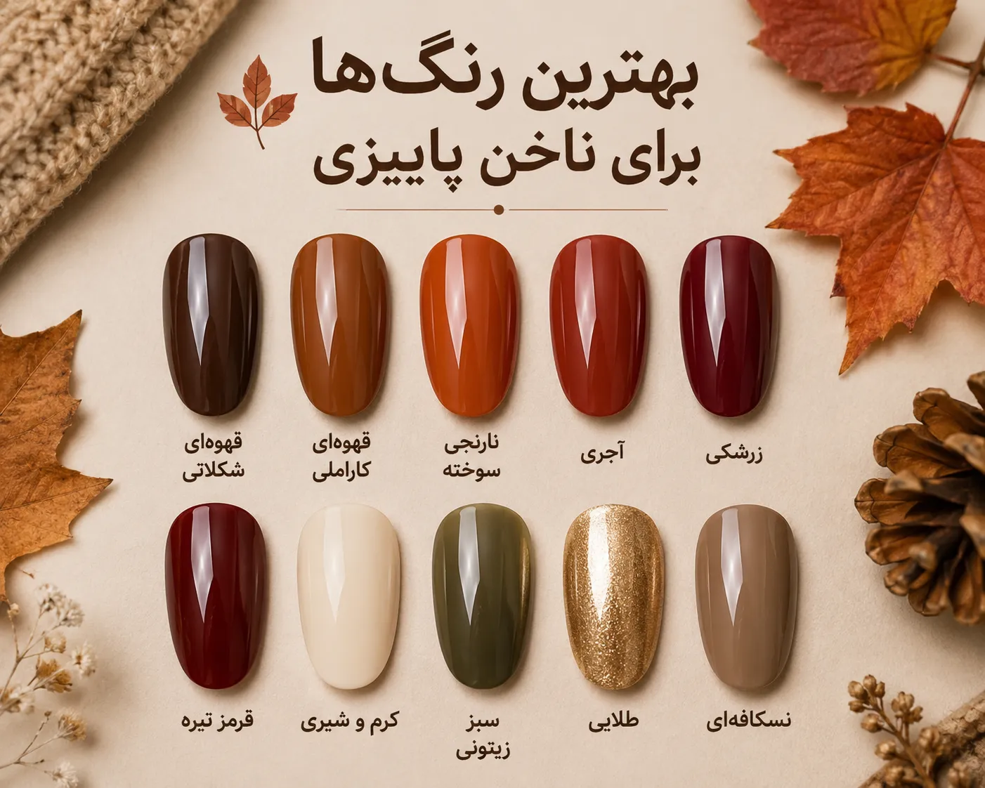ناخن پاییزی