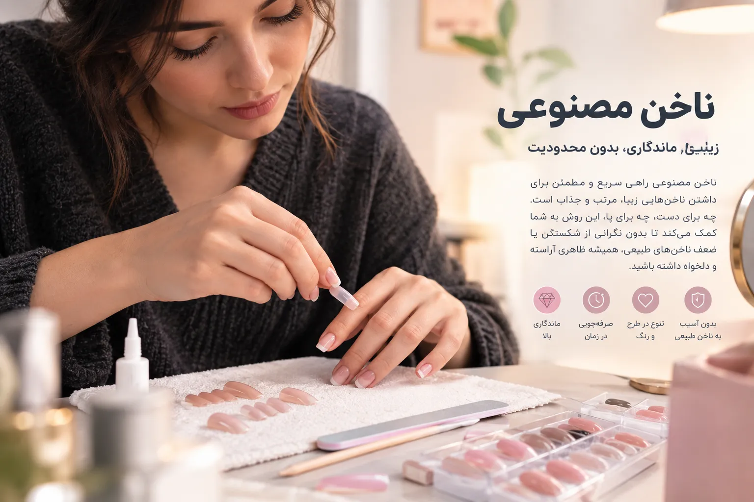 ناخن مصنوعی چیست؟ راهنمای کامل ناخن مصنوعی دست و پا