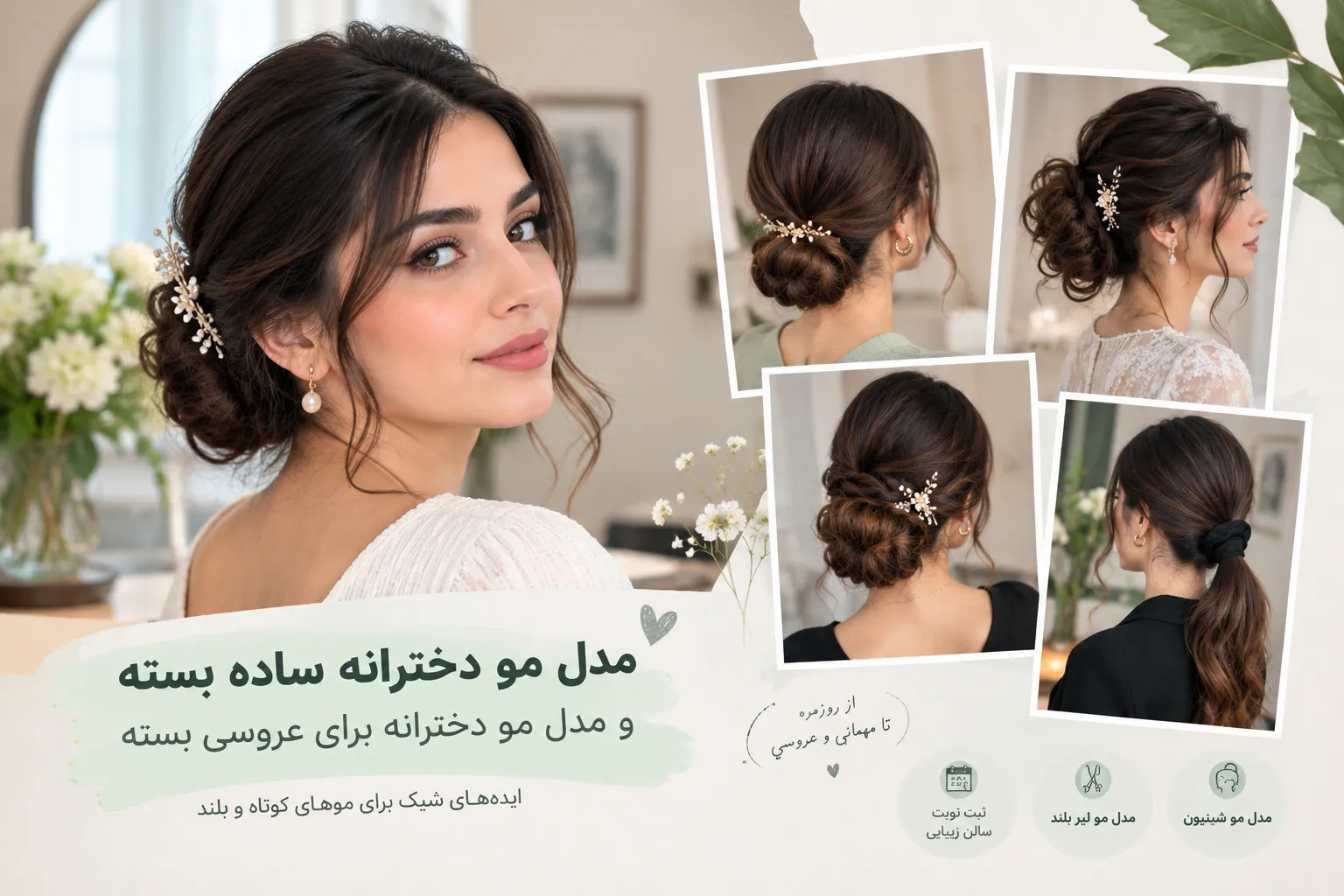 مدل مو دخترانه بسته